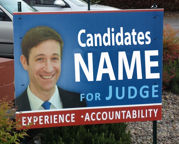 3' x 4' Small Field Signs ($16 to $18 each)